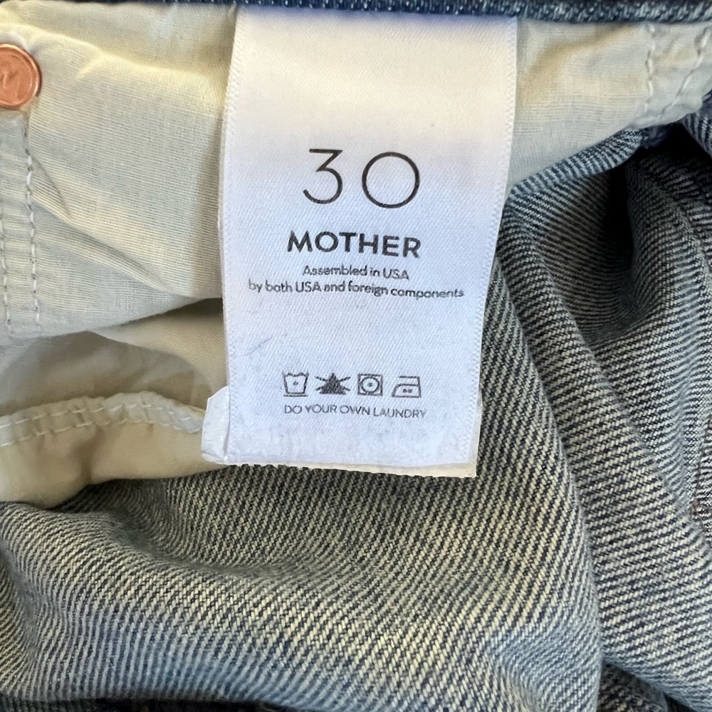 MOTHER jeans Light blue Relaxed Ditcher cropped 30 - Picture 7 of 9